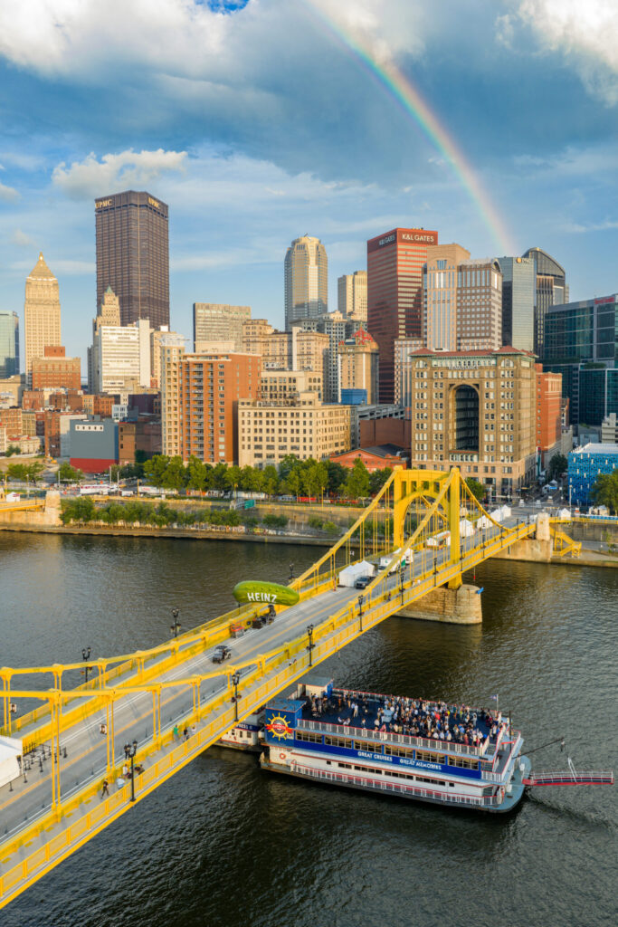 Gateway clipper under clemente bridge during picklesburgh
CREDIT
Dustin McGrew